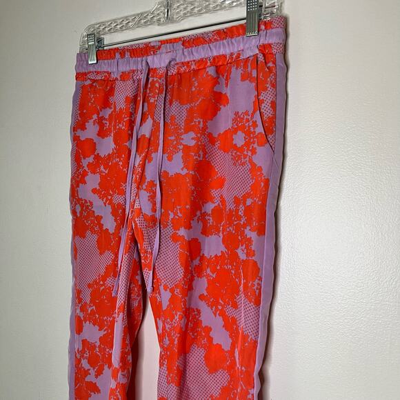 Nanette Lepore L'amour Casual Pants Pink & Orange Abstract Medium - Picture 3 of 8